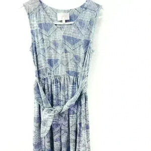 Skies Are Blue Dress XS Tie Waist Sleeveless Stretchy